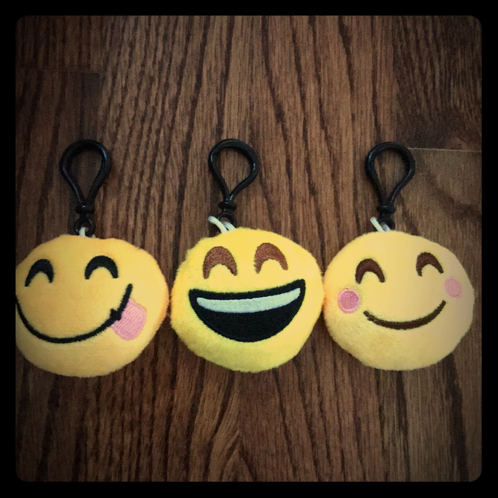 fluffy emoji key-chains